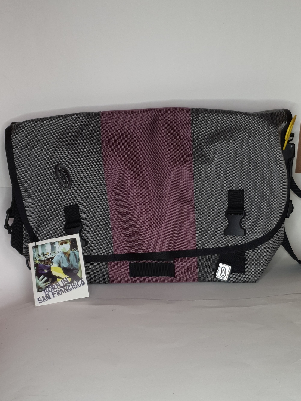 Limited Edition Timbuk2 Gray/Maroon Medium Messenger Bag